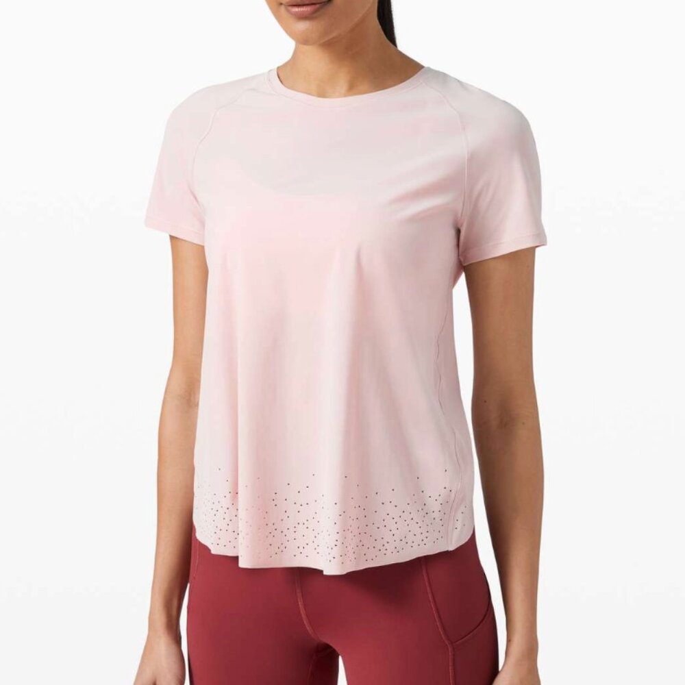 Lululemon Quick Pace Short Sleeve - Porcelain Pink
